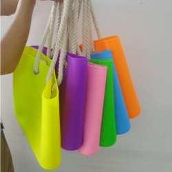 Silicone Beach Bag With Rope Handle